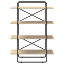 Bogreol 4 niveauer 100 x 35 x 140 cm PB Sonoma-eg