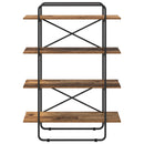 Bogreol 4 niveauer 100 x 35 x 140 cm PB Egetræ