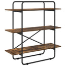 Bogreol 3 niveauer 100 x 35 x 105 cm PB Røget eg