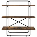 Bogreol 3 niveauer 100 x 35 x 105 cm PB Røget eg