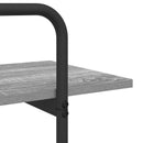 Bogreol 3 niveauer 100 x 35 x 105 cm PB Grå Sonoma