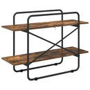 Bogreol 2 niveauer 100 x 35 x 70 cm PB Røget eg