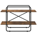 Bogreol 2 niveauer 100 x 35 x 70 cm PB Røget eg