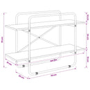 Bogreol 2 niveauer 100 x 35 x 70 cm PB Artisan-eg