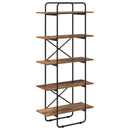 Bogreol 5 niveauer 80 x 35 x 175,5 cm PB Egetræ