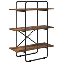 Bogreol 3 niveauer 80 x 35 x 105 cm PB Røget eg