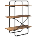 Bogreol 3 niveauer 80 x 35 x 105 cm PB Egetræ