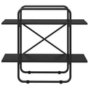 Bogreol 2 niveauer 80 x 35 x 70 cm PB Sort eg