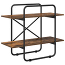 Bogreol 2 niveauer 80 x 35 x 70 cm PB Røget eg