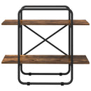 Bogreol 2 niveauer 80 x 35 x 70 cm PB Røget eg