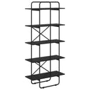 Bogreol 5 niveauer 60 x 35 x 175,5 cm PB Sort eg