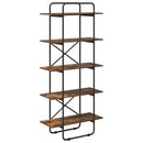 Bogreol 5 niveauer 60 x 35 x 175,5 cm PB Røget eg