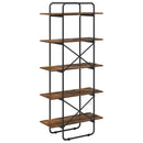 Bogreol 5 niveauer 60 x 35 x 175,5 cm PB Røget eg