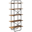 Bogreol 5 niveauer 60 x 35 x 175,5 cm PB Egetræ
