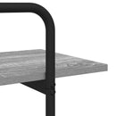 Bogreol 3 niveauer 60 x 35 x 105 cm PB Grå Sonoma