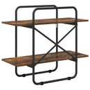 Bogreol 2 niveauer 60 x 35 x 70 cm PB Røget eg