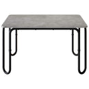 Sofabord Betongrå 59 x 59 x 45 cm Konstrueret træ