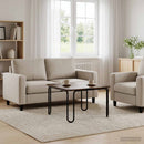 Sofabord Røget eg 59 x 59 x 45 cm Konstrueret træ
