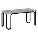Sofabord Betongrå 100 x 50 x 45 cm Konstrueret træ