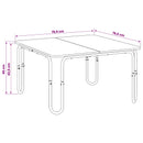 Sofabord Sonoma-eg 79,5 x 79,5 x 45 cm Konstrueret træ