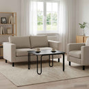 Sofabord Sort 100 x 100 x 45 cm Konstrueret træ