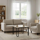 Sofabord Sonoma-eg 100 x 100 x 45 cm Konstrueret træ