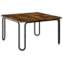 Sofabord Røget eg 100 x 100 x 45 cm Konstrueret træ