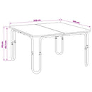 Sofabord Gammelt træ 100 x 100 x 45 cm Konstrueret træ