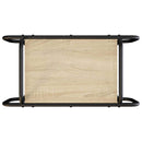 Sofabord Sonoma-eg 60 x 30 x 51 cm Konstrueret træ