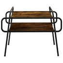 Sofabord Røget eg 70 x 50 x 51 cm Konstrueret træ