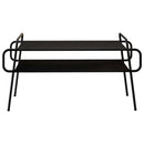 Sofabord Sort eg 100 x 50 x 51 cm Konstrueret træ