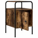 Natskab 2 stk. Røget eg 35 x 36,5 x 56 cm Konstrueret træ