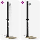 Solbruser med bruserhoved og vandhane PVC, ABS, Zinklegering