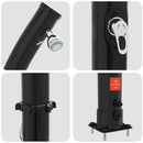 Solbruser med brusehoved PVC, ABS, Zinklegering Sort