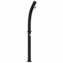 Solbruser med brusehoved PVC, ABS, Zinklegering Sort