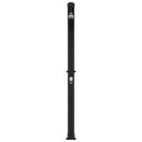 Solbruser med brusehoved PVC, ABS, Zinklegering Sort