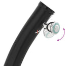 Solbruser med brusehoved PVC, ABS, Zinklegering Sort