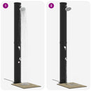 Solbruser med bruserhoved og vandhane PVC, ABS, Zinklegering