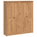 Garderobeskab PANAMA Honning 169 x 50 x 185 cm Massivt fyrretræ