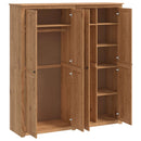 Garderobeskab PANAMA Honning 169 x 50 x 185 cm Massivt fyrretræ