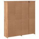 Garderobeskab PANAMA Honning 169 x 50 x 185 cm Massivt fyrretræ