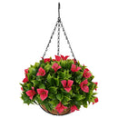 Kunstige blomster Rosafarvet 33 x 33 x 44 cm PE og stål