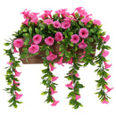 Kunstige blomster Lilla rød 55 x 20 x 55 cm PE og stål