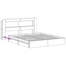 Sengestel med opbevaring med skuffe Grå Sonoma 200 x 200 cm