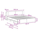 Sengestel med opbevaring og hovedgærde Sort 180 x 200 cm