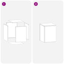 Planteholder 2 pcs Sort 30 x 30 x 40 cm Stål