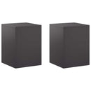 Planteholder 2 pcs Sort 30 x 30 x 40 cm Stål