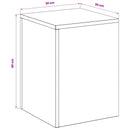Planteholder 2 pcs Sort 30 x 30 x 40 cm Stål