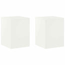 Planteholder 2 pcs Hvid 30 x 30 x 40 cm Stål