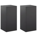 Planteholder 2 pcs Sort 30 x 30 x 60 cm Stål